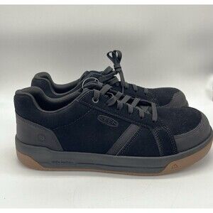 Keen Utility Mens Kenton Black/Gum Canvas Work Shoes Carbon Toe Size 9